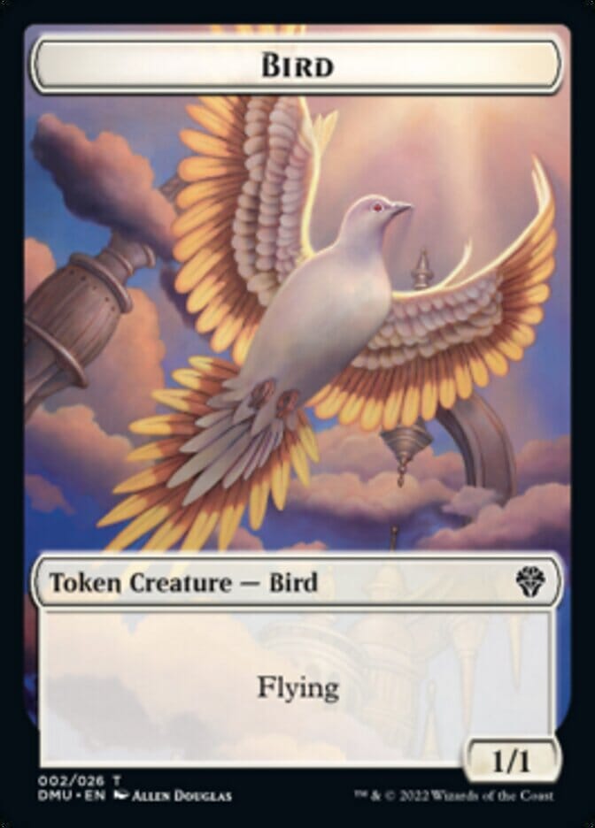 Bird (002) // Wurm Double-sided Token [Dominaria United Tokens] MTG Single Magic: The Gathering  | Multizone: Comics And Games