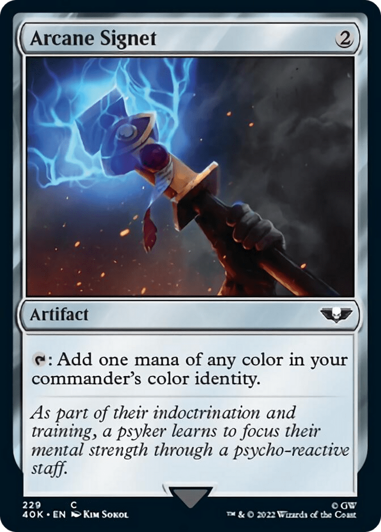 Arcane Signet (229) [Universes Beyond: Warhammer 40,000] MTG Single Magic: The Gathering  | Multizone: Comics And Games