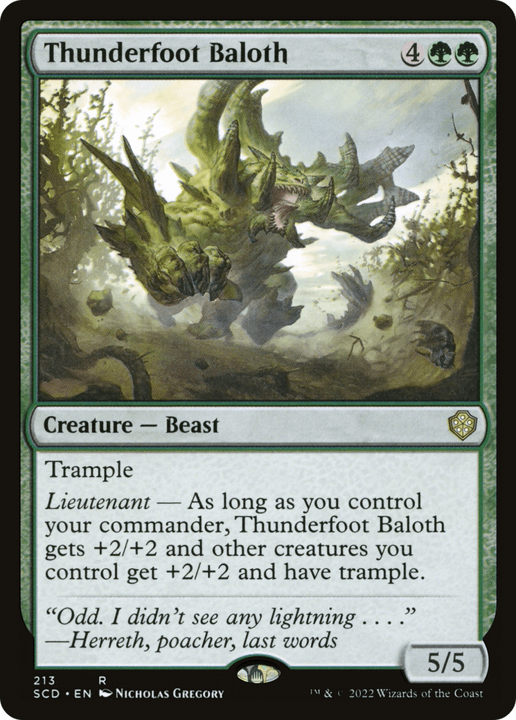 Thunderfoot Baloth [Starter Commander Decks] MTG Single Magic: The Gathering  | Multizone: Comics And Games
