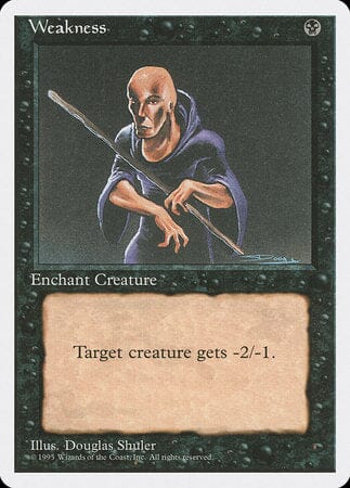 Weakness [Fourth Edition] MTG Single Magic: The Gathering  | Multizone: Comics And Games