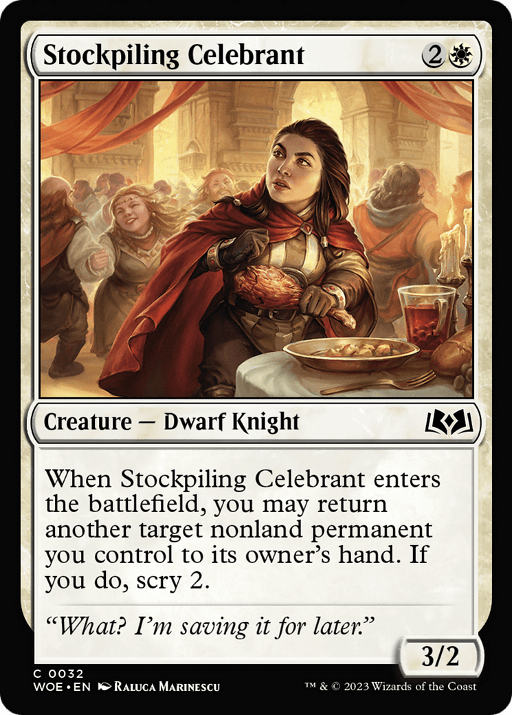 Stockpiling Celebrant [Wilds of Eldraine] MTG Single Magic: The Gathering  | Multizone: Comics And Games