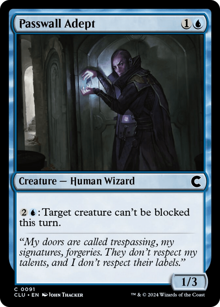 Passwall Adept [Ravnica: Clue Edition] MTG Single Magic: The Gathering  | Multizone: Comics And Games