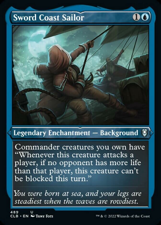Sword Coast Sailor (Foil Etched) [Commander Legends: Battle for Baldur's Gate] MTG Single Magic: The Gathering  | Multizone: Comics And Games