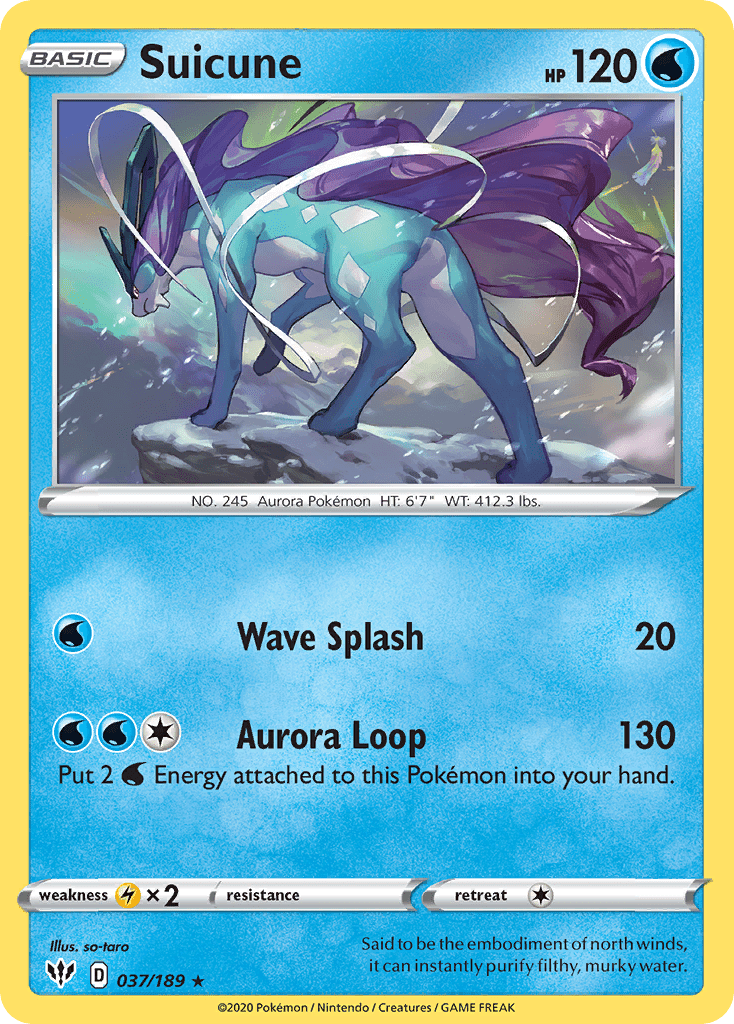 Suicune (037/189) [Sword & Shield: Darkness Ablaze] Pokemon Single Pokémon  | Multizone: Comics And Games