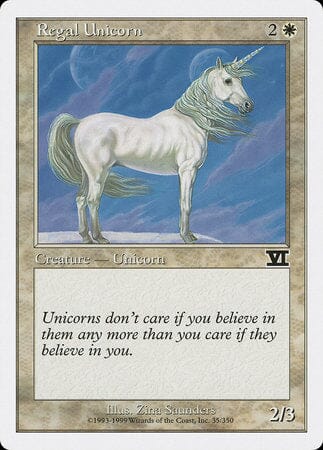 Regal Unicorn [Classic Sixth Edition] MTG Single Magic: The Gathering  | Multizone: Comics And Games