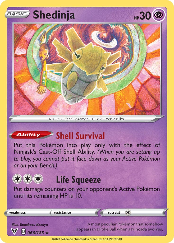 Shedinja (066/185) [Sword & Shield: Vivid Voltage] Pokemon Single Pokémon  | Multizone: Comics And Games