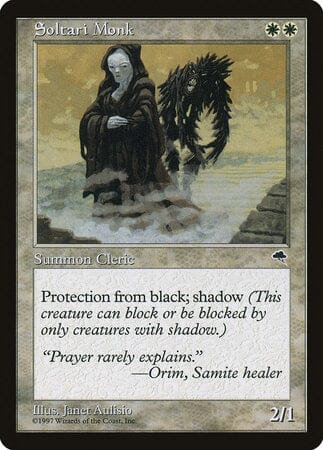 Soltari Monk [Tempest] MTG Single Magic: The Gathering  | Multizone: Comics And Games
