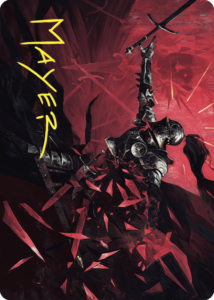 Shatter the Oath Art Card (Gold-Stamped Signature) [Wilds of Eldraine Art Series] MTG Single Magic: The Gathering  | Multizone: Comics And Games