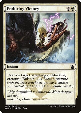 Enduring Victory [Dragons of Tarkir] MTG Single Magic: The Gathering  | Multizone: Comics And Games