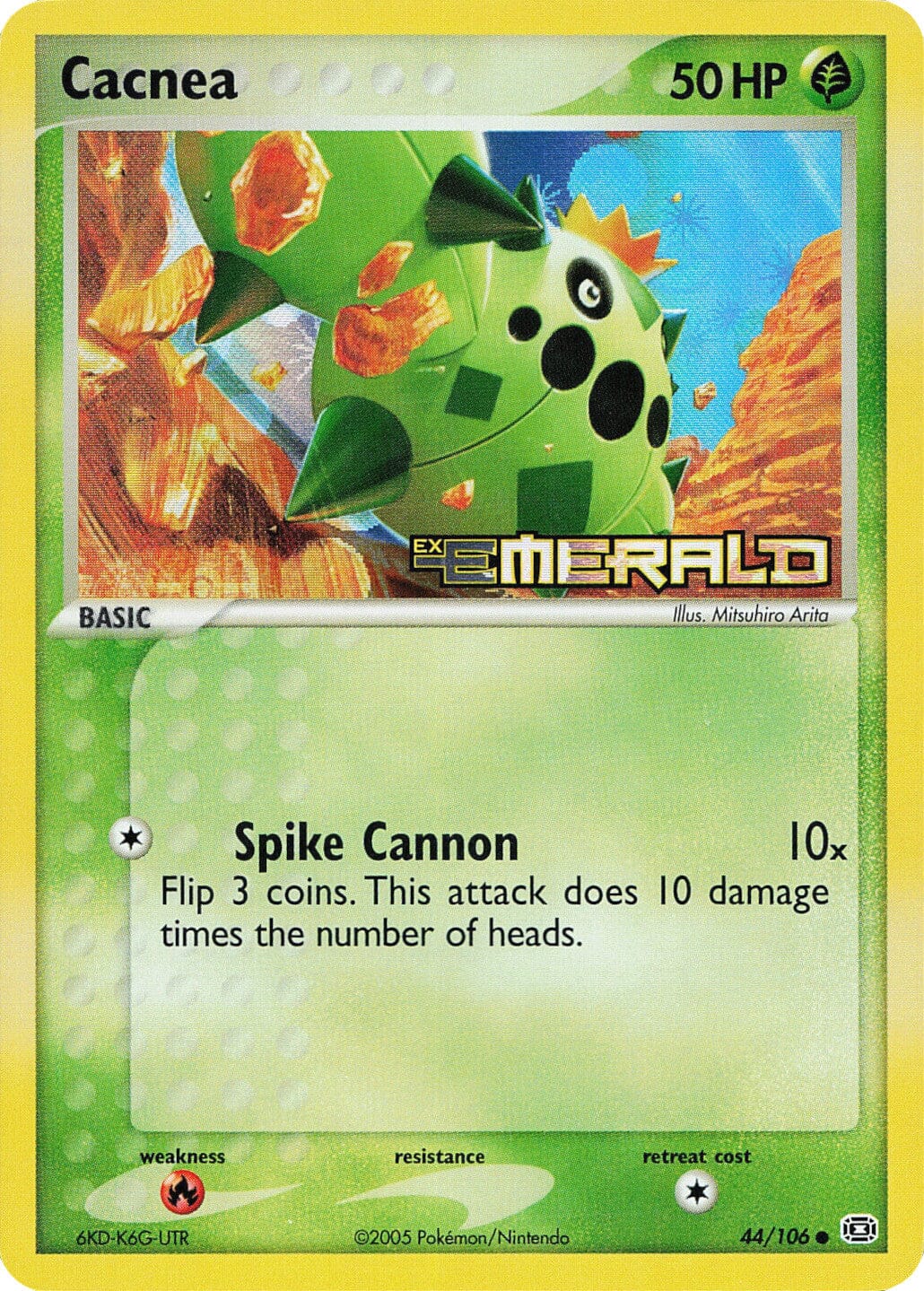 Cacnea (44/106) (Stamped) [EX: Emerald] Pokemon Single Pokémon  | Multizone: Comics And Games