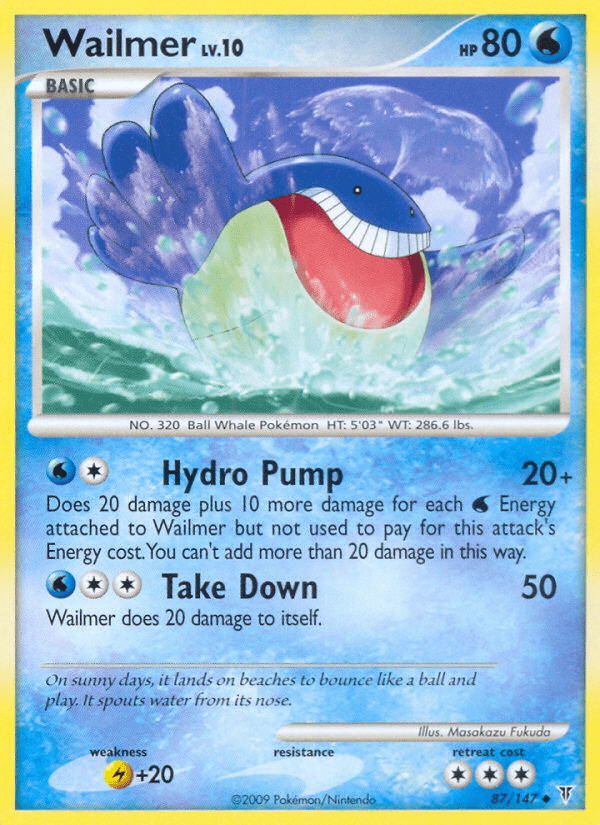 Wailmer (87/147) [Platinum: Supreme Victors] Pokemon Single Pokémon  | Multizone: Comics And Games