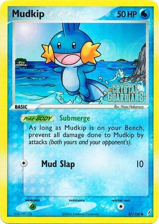 Mudkip (57/100) (Stamped) [EX: Crystal Guardians] Pokemon Single Pokémon  | Multizone: Comics And Games