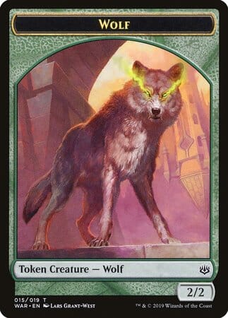 Wolf Token [War of the Spark Tokens] MTG Single Magic: The Gathering  | Multizone: Comics And Games