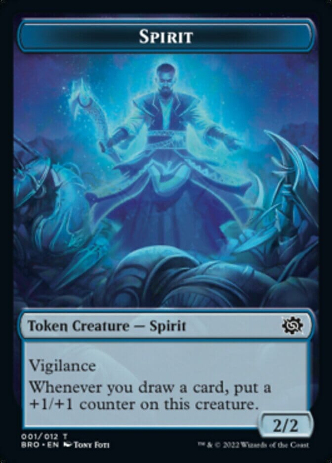 Spirit Token [The Brothers' War Tokens] MTG Single Magic: The Gathering  | Multizone: Comics And Games
