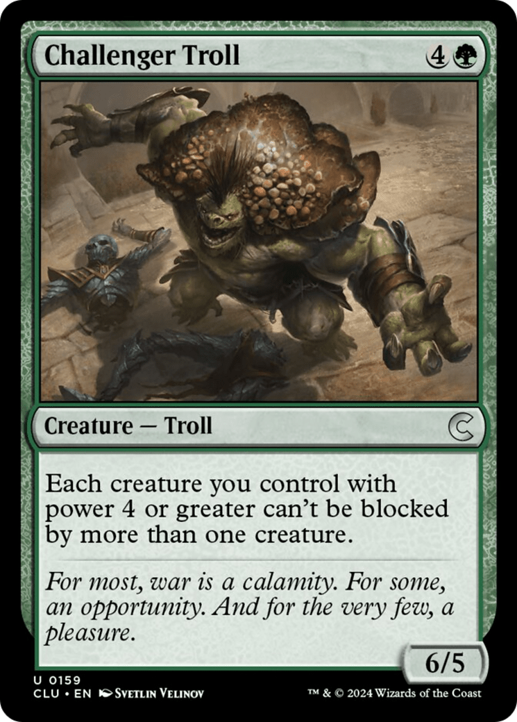 Challenger Troll [Ravnica: Clue Edition] MTG Single Magic: The Gathering  | Multizone: Comics And Games