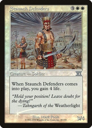 Staunch Defenders [Friday Night Magic 2000] MTG Single Magic: The Gathering  | Multizone: Comics And Games