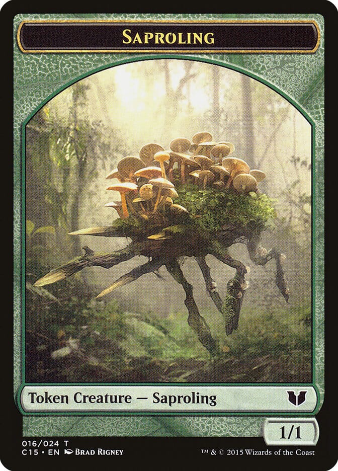 Elephant // Saproling Double-Sided Token [Commander 2015 Tokens] MTG Single Magic: The Gathering  | Multizone: Comics And Games