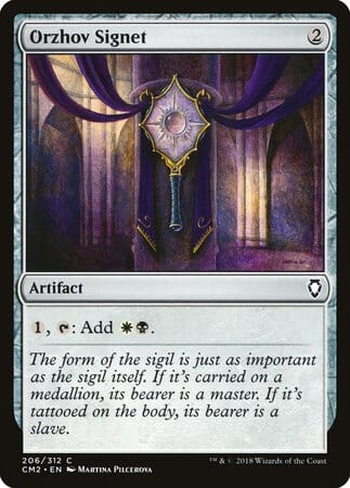 Orzhov Signet [Commander Anthology Volume II] MTG Single Magic: The Gathering  | Multizone: Comics And Games