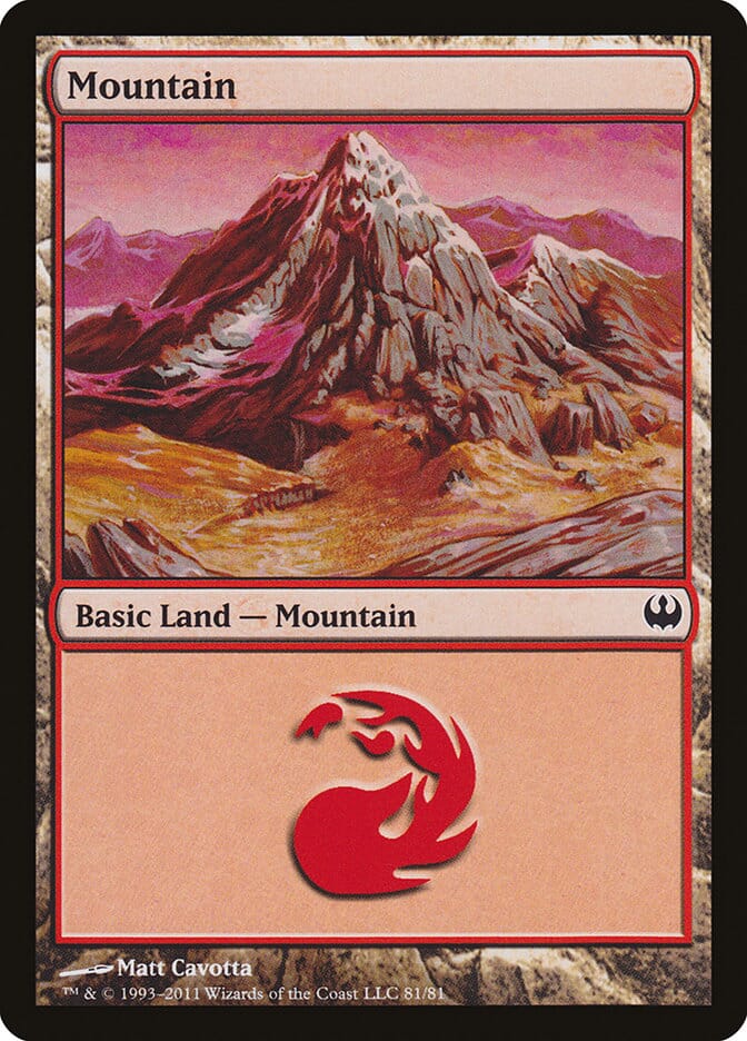 Mountain (81) [Duel Decks: Knights vs. Dragons] MTG Single Magic: The Gathering  | Multizone: Comics And Games