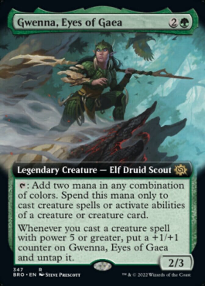 Gwenna, Eyes of Gaea (Extended Art) [The Brothers' War] MTG Single Magic: The Gathering  | Multizone: Comics And Games
