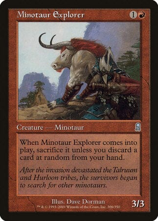 Minotaur Explorer [Odyssey] MTG Single Magic: The Gathering  | Multizone: Comics And Games