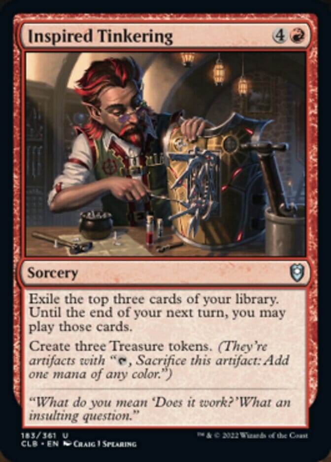 Inspired Tinkering [Commander Legends: Battle for Baldur's Gate] MTG Single Magic: The Gathering  | Multizone: Comics And Games