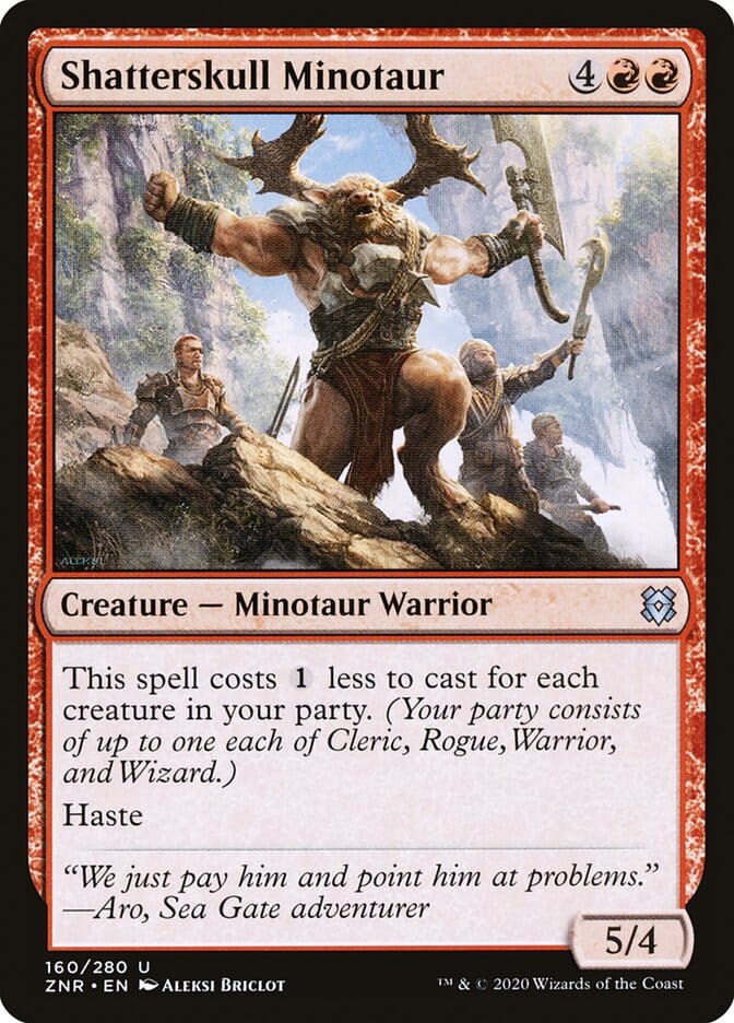 Shatterskull Minotaur [Zendikar Rising] MTG Single Magic: The Gathering  | Multizone: Comics And Games