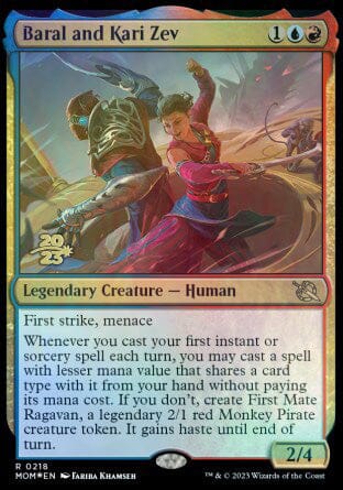 Baral and Kari Zev [March of the Machine Prerelease Promos] MTG Single Magic: The Gathering  | Multizone: Comics And Games