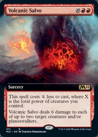 Volcanic Salvo (Extended Art) [Core Set 2021] MTG Single Magic: The Gathering  | Multizone: Comics And Games