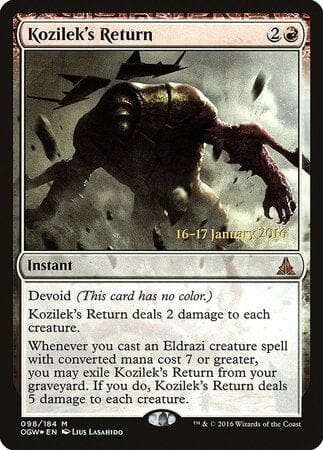 Kozilek's Return [Oath of the Gatewatch Promos] MTG Single Magic: The Gathering  | Multizone: Comics And Games