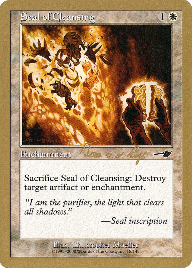Seal of Cleansing (Tom van de Logt) [World Championship Decks 2000] MTG Single Magic: The Gathering  | Multizone: Comics And Games
