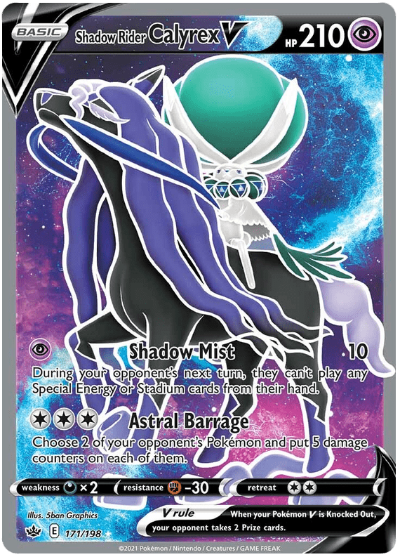 Shadow Rider Calyrex V (171/198) [Sword & Shield: Chilling Reign] Pokemon Single Pokémon  | Multizone: Comics And Games