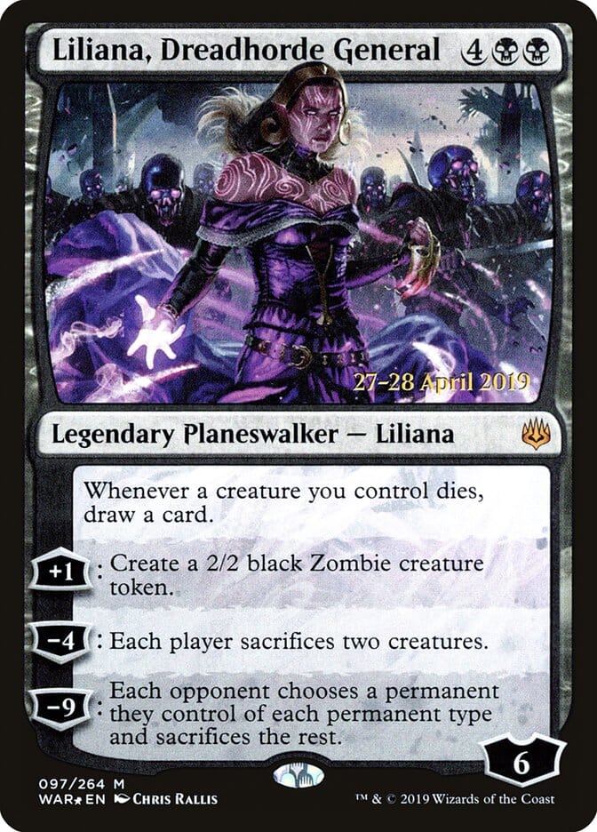 Liliana, Dreadhorde General [War of the Spark Prerelease Promos] MTG Single Magic: The Gathering  | Multizone: Comics And Games