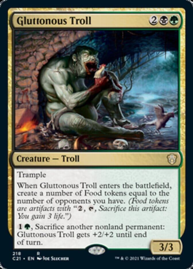 Gluttonous Troll [Commander 2021] MTG Single Magic: The Gathering  | Multizone: Comics And Games