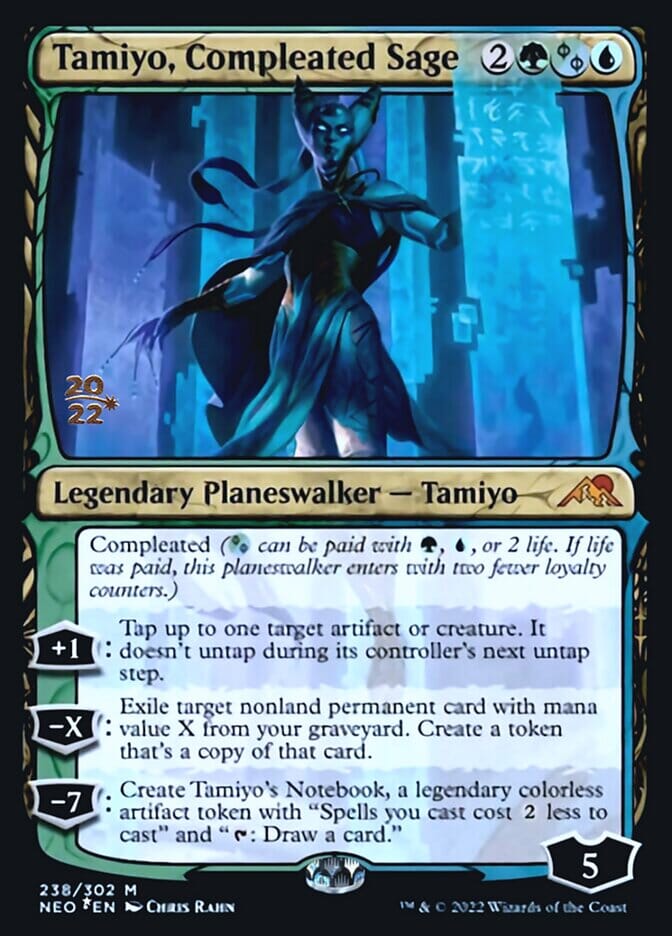 Tamiyo, Compleated Sage [Kamigawa: Neon Dynasty Prerelease Promos] MTG Single Magic: The Gathering  | Multizone: Comics And Games