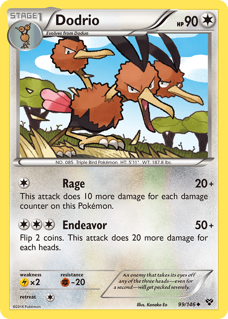 Dodrio (99/146) [XY: Base Set] Pokemon Single Pokémon  | Multizone: Comics And Games