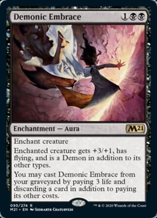 Demonic Embrace [Core Set 2021] MTG Single Magic: The Gathering  | Multizone: Comics And Games