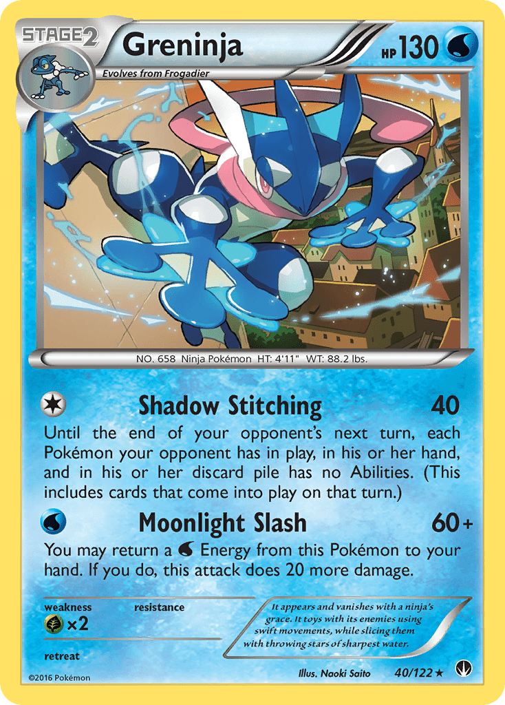 Greninja (40/122) [XY: BREAKpoint] Pokemon Single Pokémon  | Multizone: Comics And Games