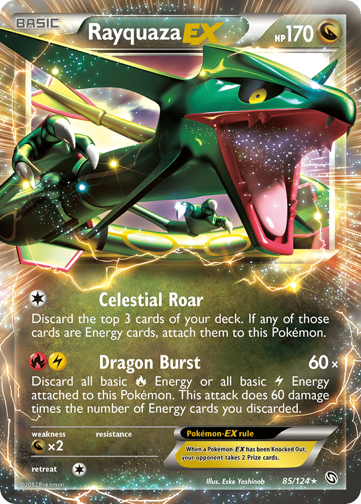 Rayquaza EX (85/124) [Black & White: Dragons Exalted] Pokemon Single Pokémon  | Multizone: Comics And Games