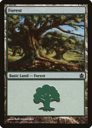 Forest (315) [Commander 2011] MTG Single Magic: The Gathering  | Multizone: Comics And Games