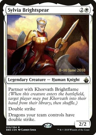 Sylvia Brightspear [Battlebond Promos] MTG Single Magic: The Gathering  | Multizone: Comics And Games