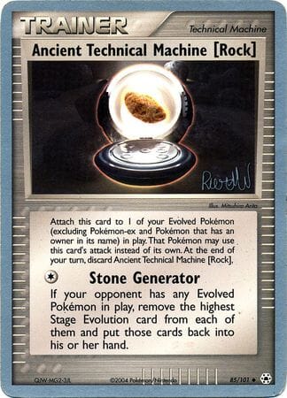 Ancient Technical Machine [Rock] (85/101) (Rocky Beach - Reed Weichler) [World Championships 2004] Pokemon Single Pokémon  | Multizone: Comics And Games