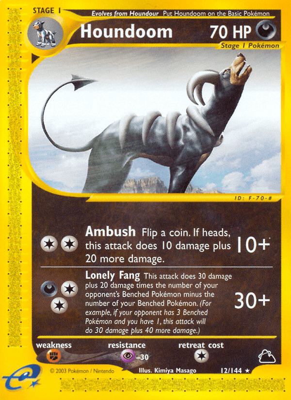 Houndoom (12/144) [Skyridge] Pokemon Single Pokémon  | Multizone: Comics And Games