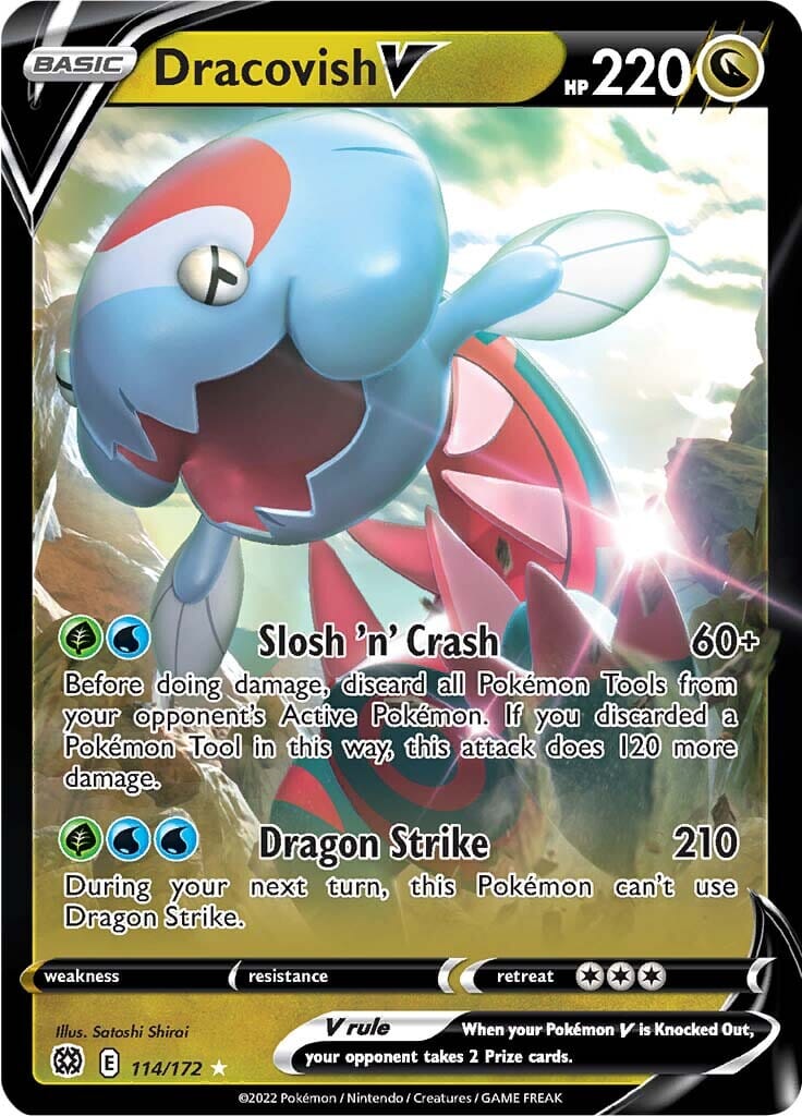 Dracovish V (114/172) [Sword & Shield: Brilliant Stars] Pokemon Single Pokémon  | Multizone: Comics And Games