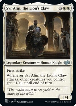 Syr Alin, the Lion's Claw [Jumpstart 2022] MTG Single Magic: The Gathering  | Multizone: Comics And Games
