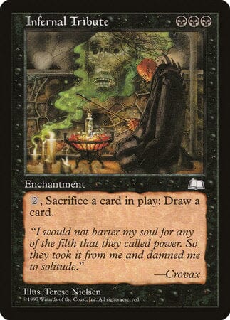 Infernal Tribute [Weatherlight] MTG Single Magic: The Gathering  | Multizone: Comics And Games