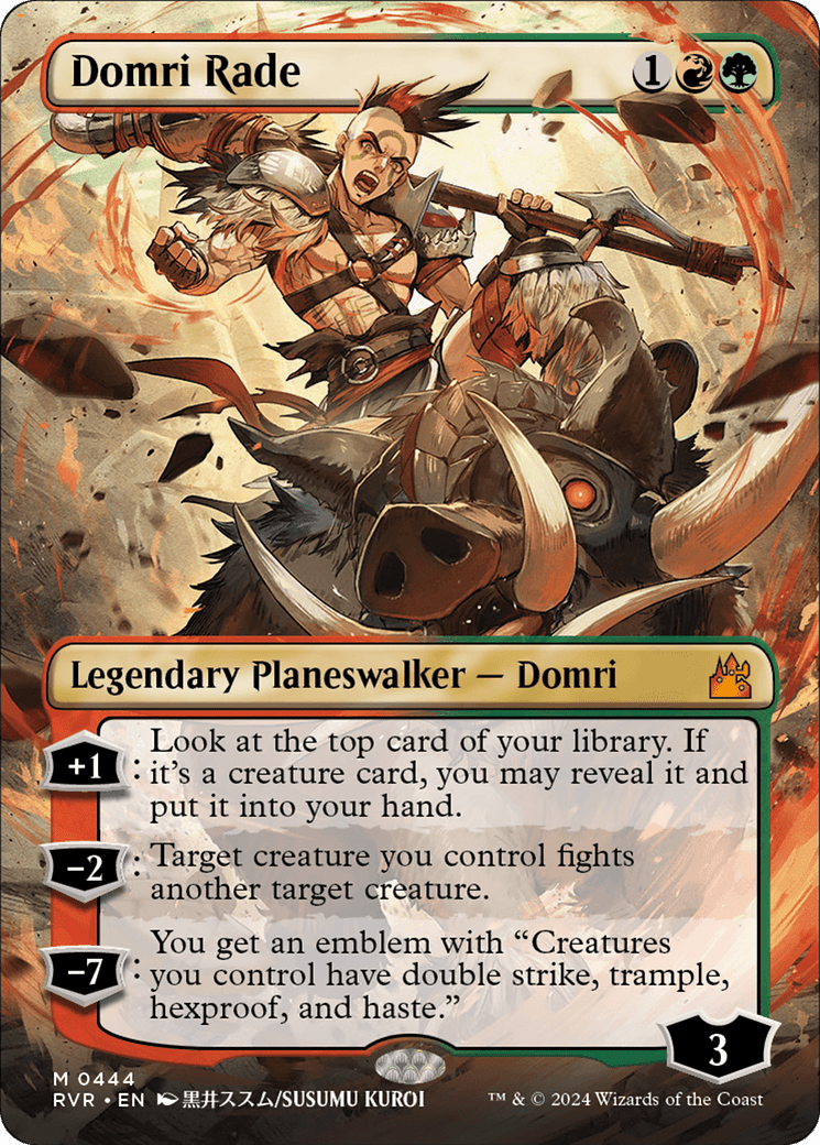 Domri Rade (Anime Borderless) [Ravnica Remastered] MTG Single Magic: The Gathering  | Multizone: Comics And Games