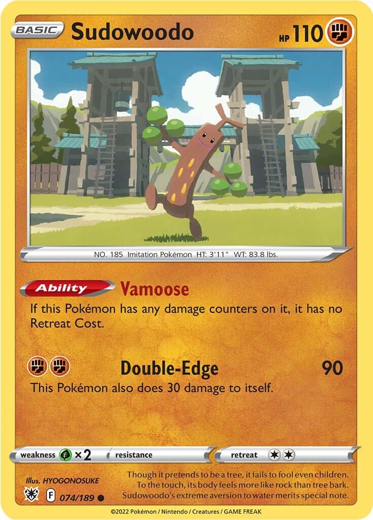 Sudowoodo (074/189) [Sword & Shield: Astral Radiance] Pokemon Single Pokémon  | Multizone: Comics And Games
