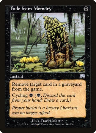 Fade from Memory [Onslaught] MTG Single Magic: The Gathering  | Multizone: Comics And Games