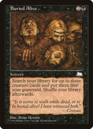 Buried Alive [Weatherlight] MTG Single Magic: The Gathering  | Multizone: Comics And Games